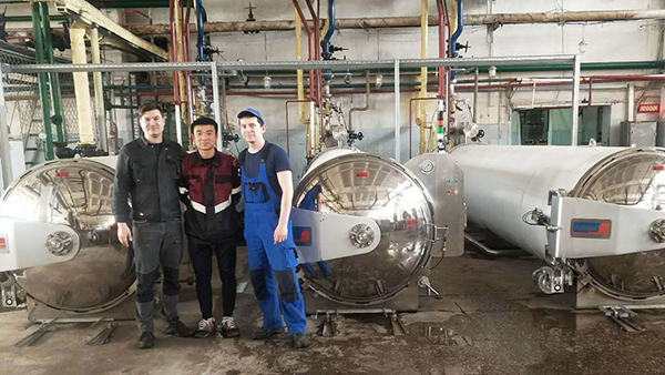 Solución de esterilización para leche de soya envasada en botellas de vidrio