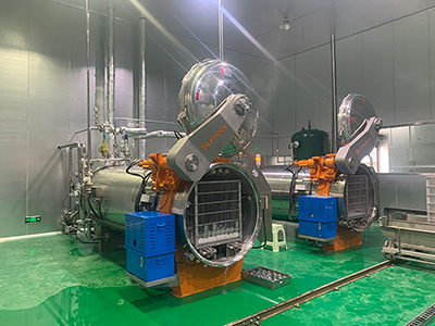 Autoclave por Aspersión de Agua, sin Tanque de Precalentamiento