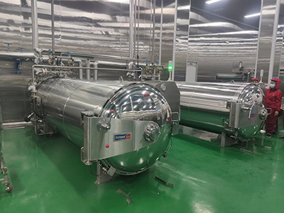 Autoclave por Aspersión de Agua, sin Tanque de Precalentamiento