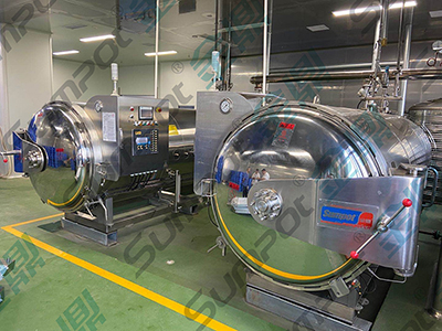 Autoclave por Aspersión de Agua, sin Tanque de Precalentamiento