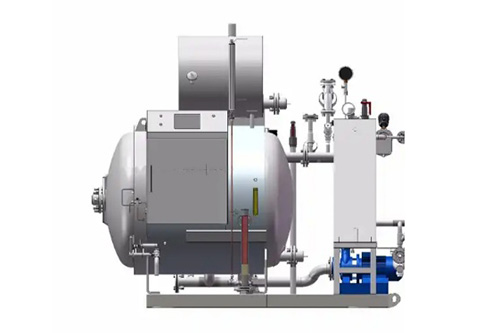 Retorta de rociado de agua con tanque de precalentamiento (con calefacción eléctrica)